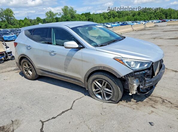 5XYZTDLB4HG495263 2017 HYUNDAI SANTA Серебряный Передняя правая четверть