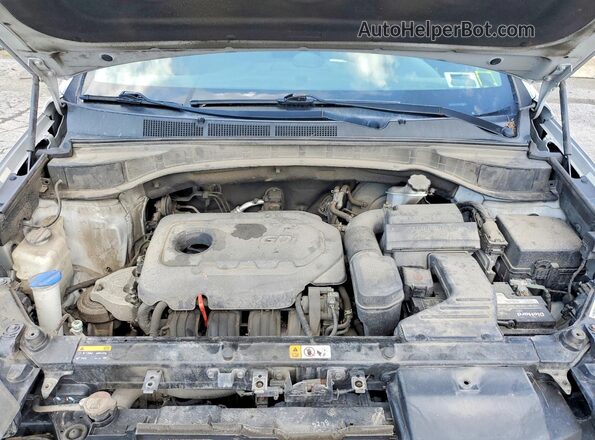 5XYZTDLB4HG495263 2017 HYUNDAI SANTA Серебряный Вид подкапотного пространства