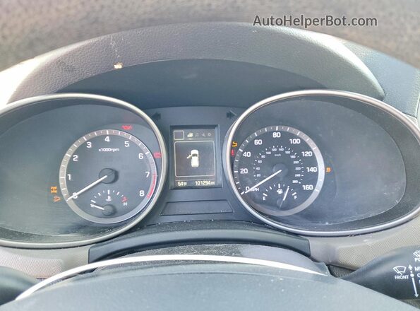 5XYZTDLB4JG564118 2018 HYUNDAI SANTA Silver Вид щитка приладів