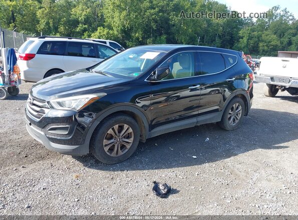 5XYZTDLB5GG311737 2016 HYUNDAI SANTA FE SPORT Черный Передняя левая четверть