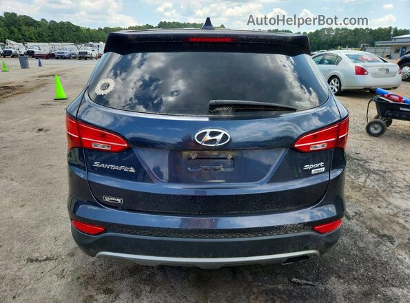 5XYZTDLB5GG353194 2016 HYUNDAI SANTA Gray Widok z tyłu
