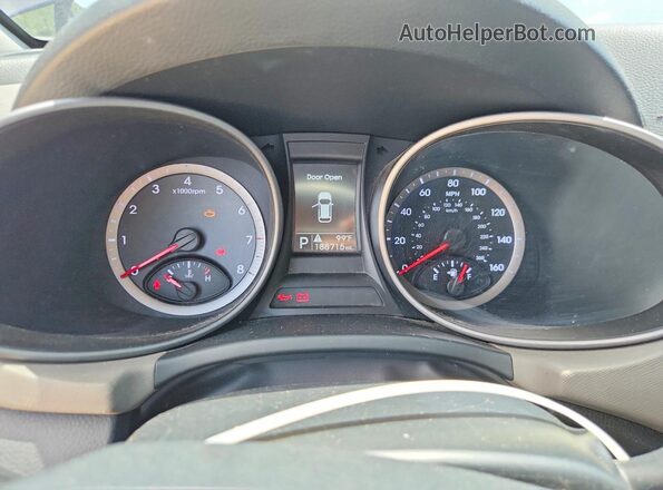 5XYZTDLB5GG353194 2016 HYUNDAI SANTA Gray Widok zestawu wskaźników