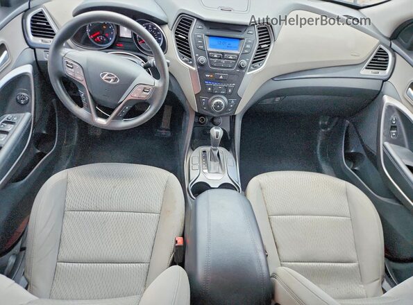 5XYZTDLB5GG353194 2016 HYUNDAI SANTA Gray Widok deski rozdzielczej