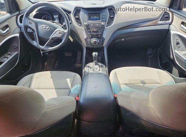 5XYZTDLB5HG413394 2017 HYUNDAI SANTA White Vista del salpicadero