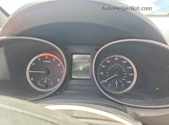 5XYZTDLB5HG413394 2017 HYUNDAI SANTA White Vista del cuadro de instrumentos