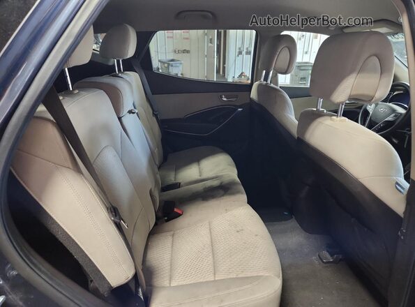 5XYZTDLB6HG439924 2017 HYUNDAI SANTA Blue Widok wnętrza z tyłu