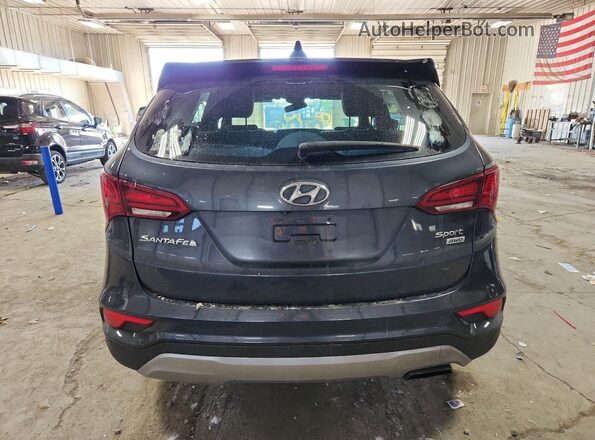 5XYZTDLB6HG439924 2017 HYUNDAI SANTA Blue Widok z tyłu