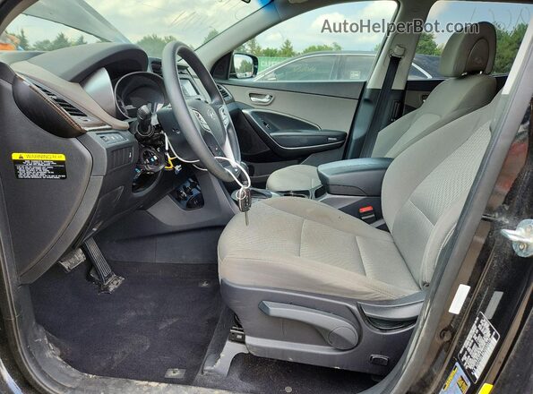 5XYZTDLB6JG530178 2018 HYUNDAI SANTA Black Vista interior delantera