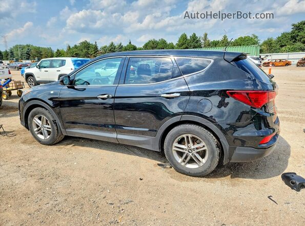 5XYZTDLB6JG530178 2018 HYUNDAI SANTA Black Trasero izquierdo