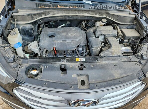 5XYZTDLB6JG530178 2018 HYUNDAI SANTA Black Vista interior trasera