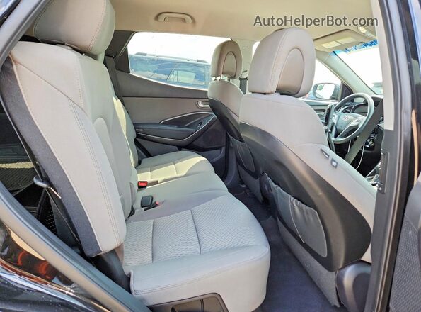 5XYZTDLB6JG530178 2018 HYUNDAI SANTA Black Vista de los asientos traseros