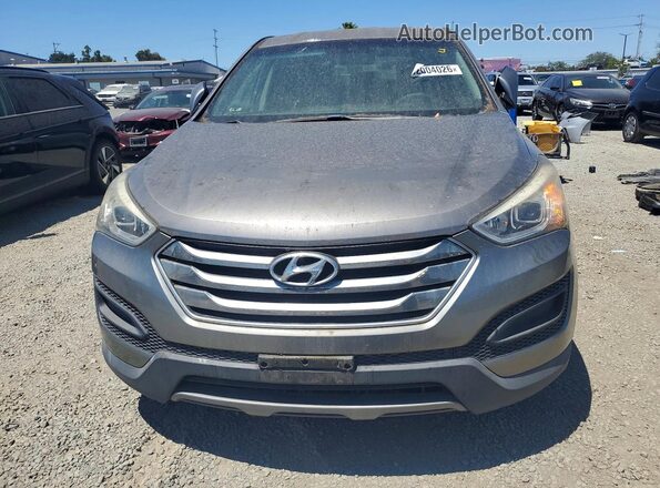 5XYZTDLB8GG322103 2016 HYUNDAI SANTA Gray Front view