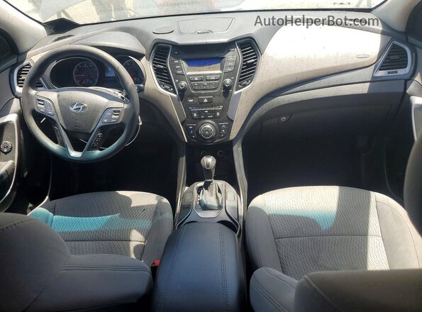 5XYZTDLB8GG322103 2016 HYUNDAI SANTA Gray Dashboard view