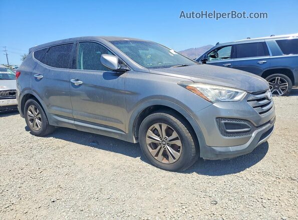 5XYZTDLB8GG322103 2016 HYUNDAI SANTA Gray Front right