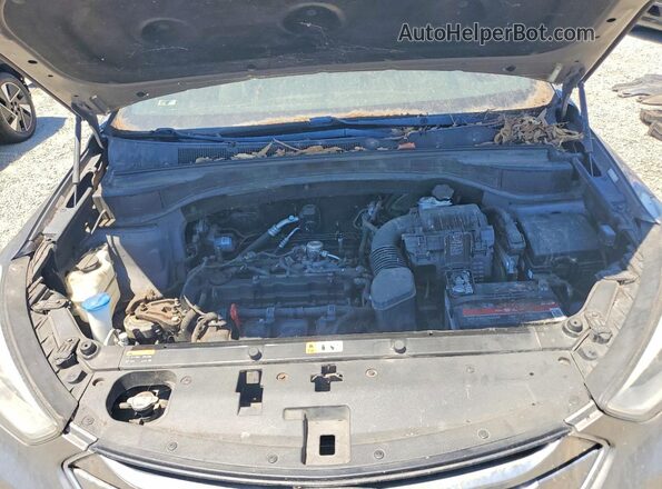 5XYZTDLB8GG322103 2016 HYUNDAI SANTA Gray Engine compartment view