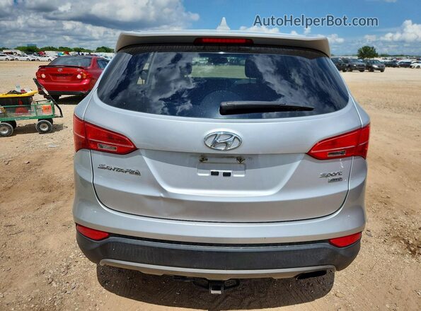 5XYZTDLB8GG342013 2016 HYUNDAI SANTA Серебряный Вид сзади