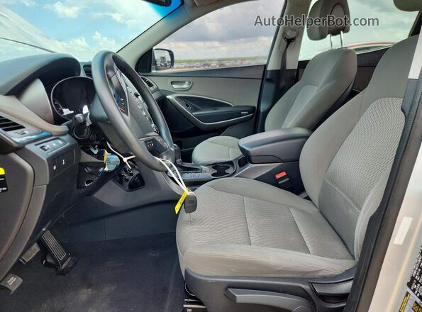 5XYZTDLB8GG342013 2016 HYUNDAI SANTA Серебряный Вид салона спереди