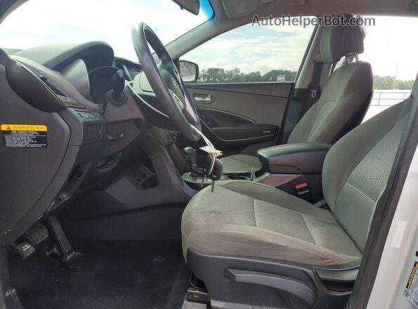 5XYZTDLB8HG430111 2017 HYUNDAI SANTA Silver Front interior view