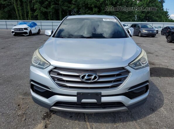 5XYZTDLB8HG430111 2017 HYUNDAI SANTA Silver Front view