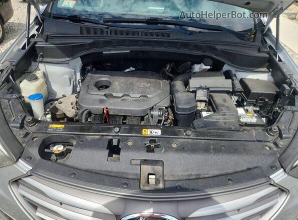 5XYZTDLB8HG442405 2017 HYUNDAI SANTA Gray Vista del compartimento del motor