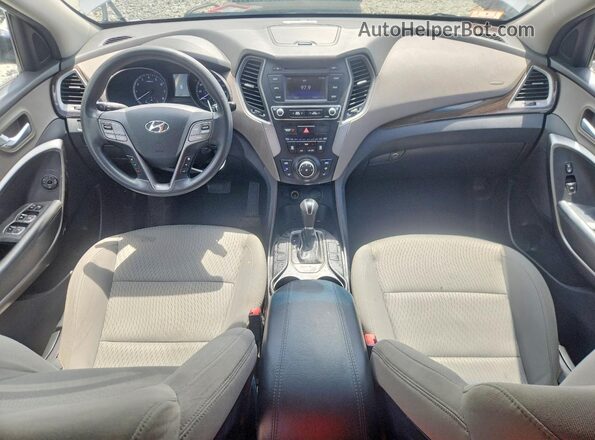 5XYZTDLB8HG442405 2017 HYUNDAI SANTA Gray Vista del salpicadero