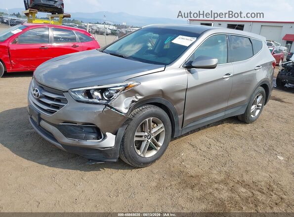 5XYZTDLB8JG523281 2018 HYUNDAI SANTA FE SPORT Gray Przód lewy