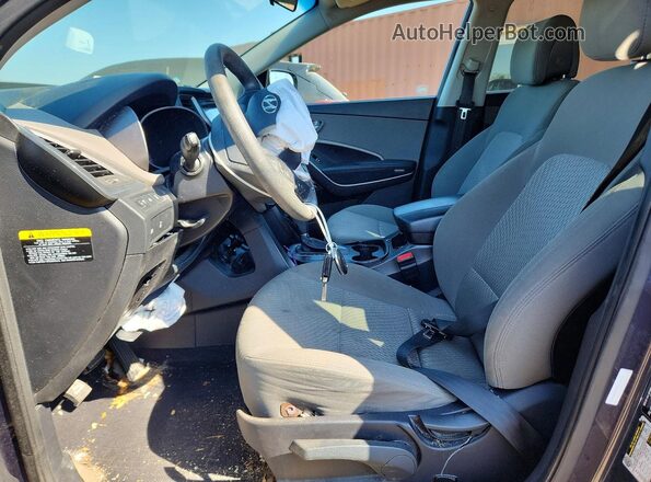 5XYZTDLB9GG323633 2016 HYUNDAI SANTA Gray Vista interior delantera