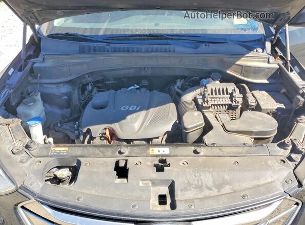 5XYZTDLBXGG362313 2016 HYUNDAI SANTA Black Շարժիչի բաժամունքի տեսք