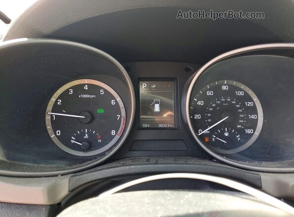 5XYZTDLBXHG413990 2017 HYUNDAI SANTA Silver Widok zestawu wskaźników