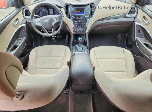 5XYZTDLBXHG442602 2017 HYUNDAI SANTA Оранжевый Вид панели приборов