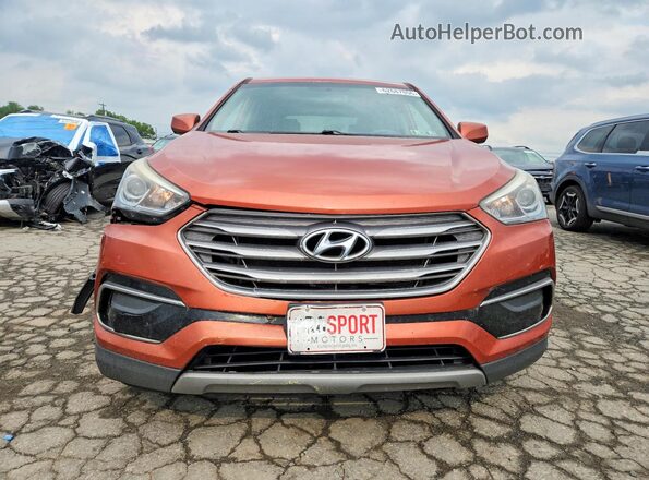 5XYZTDLBXHG442602 2017 HYUNDAI SANTA Оранжевый Вид спереди