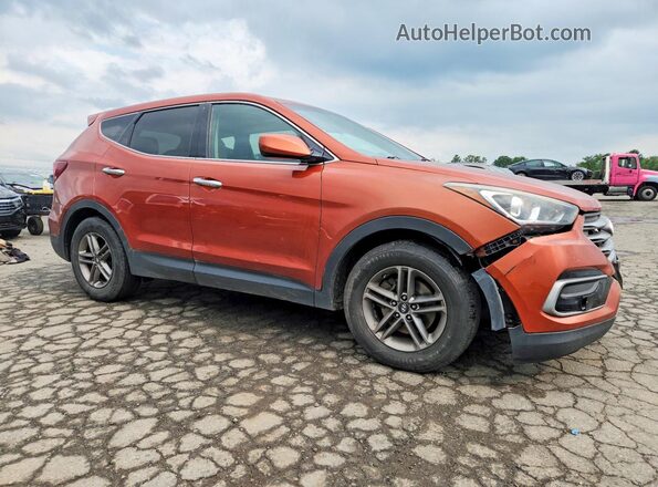5XYZTDLBXHG442602 2017 HYUNDAI SANTA Оранжевый Передняя правая четверть
