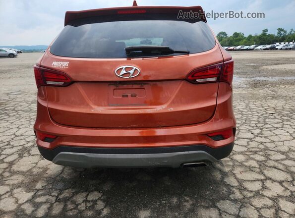 5XYZTDLBXHG442602 2017 HYUNDAI SANTA Оранжевый Вид сзади