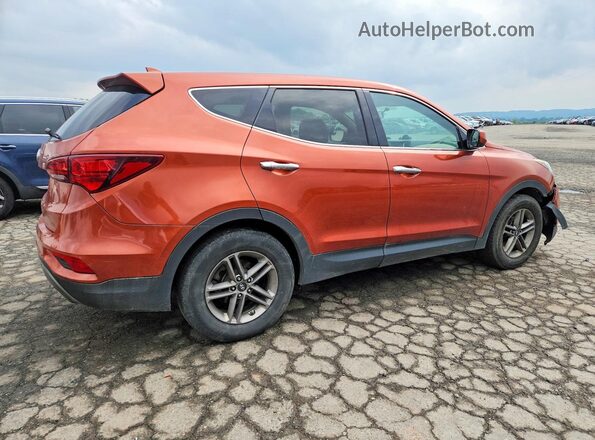 5XYZTDLBXHG442602 2017 HYUNDAI SANTA Оранжевый Задняя правая четверть