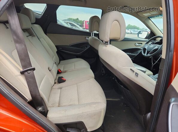5XYZTDLBXHG442602 2017 HYUNDAI SANTA Оранжевый Вид задней части салона