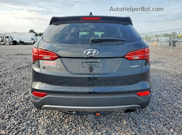 5XYZU3LB1GG315470 2016 HYUNDAI SANTA Black Вид ззаду