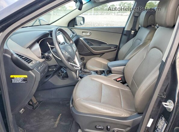 5XYZU3LB1GG315470 2016 HYUNDAI SANTA Black Вид салону спереду