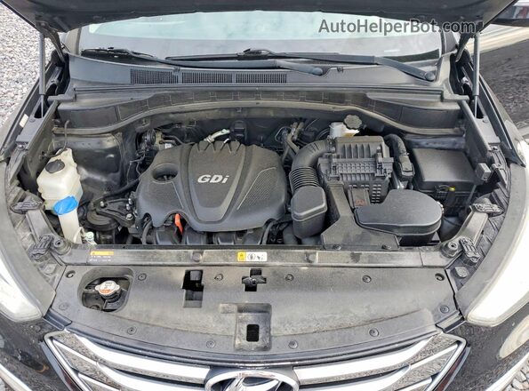 5XYZU3LB1GG315470 2016 HYUNDAI SANTA Black Вид підкапотного простору