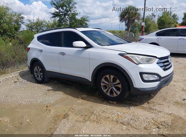 5XYZU3LB1GG347061 2016 HYUNDAI SANTA FE SPORT Белый Вид задней части салона