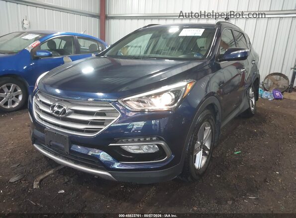 5XYZU3LB2JG520089 2018 HYUNDAI SANTA FE SPORT Синий Передняя левая четверть
