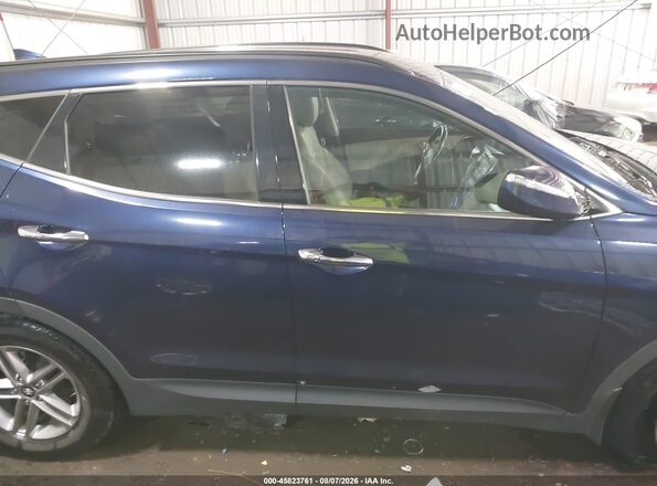 5XYZU3LB2JG520089 2018 HYUNDAI SANTA FE SPORT Синий Вид задней части салона