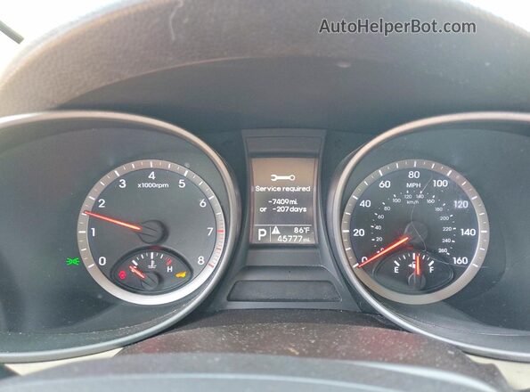5XYZU3LB3GG309220 2016 HYUNDAI SANTA Gray Widok zestawu wskaźników