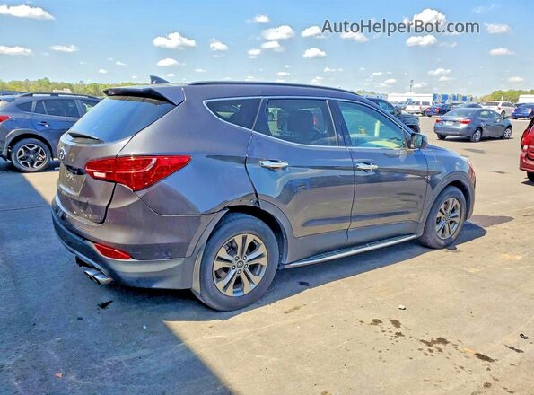 5XYZU3LB3GG309220 2016 HYUNDAI SANTA Gray Задня права чверть
