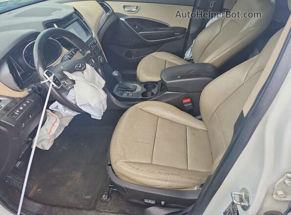 5XYZU3LB3HG387207 2017 HYUNDAI SANTA White Vista interior delantera