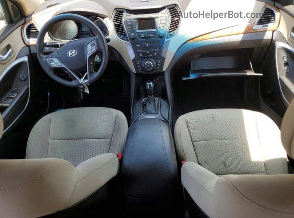 5XYZU3LB4GG337592 2016 HYUNDAI SANTA Blue Вид панелі приладів