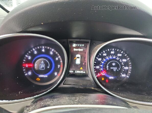 5XYZU3LB5GG335978 2016 HYUNDAI SANTA Белый Вид щитка приборов