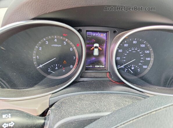 5XYZU3LB5HG466801 2017 HYUNDAI SANTA Black Սարքավորումների վահանակի տեսք