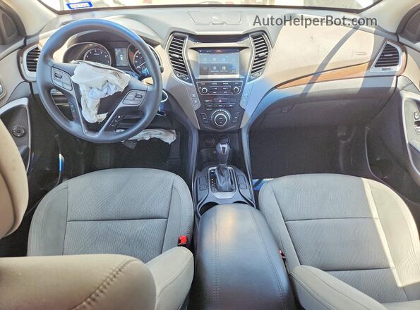 5XYZU3LB6HG415811 2017 HYUNDAI SANTA Белый Вид панели приборов