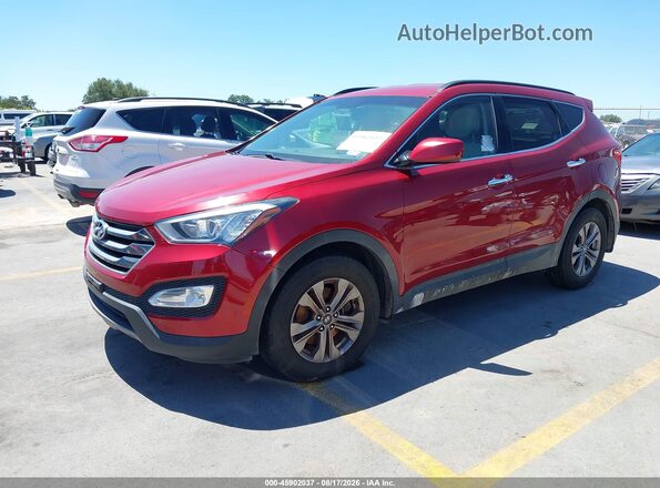 5XYZU3LB7GG336629 2016 HYUNDAI SANTA FE SPORT Красный Передняя левая четверть