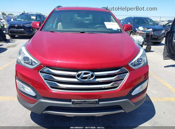 5XYZU3LB7GG336629 2016 HYUNDAI SANTA FE SPORT Красный Вид щитка приборов